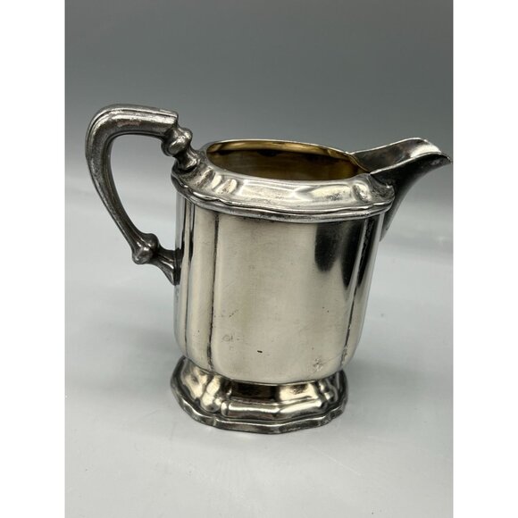 1920s Creamer Afternoon Tea Milk Jug Art Deco Stately EPNS Mulholland Bros #1648 - Picture 5 of 12